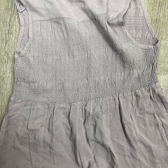Knox Rose Women's Sleeveless Purple Smocked Button-Front Top - XS - NWT - Picture 7 of 7